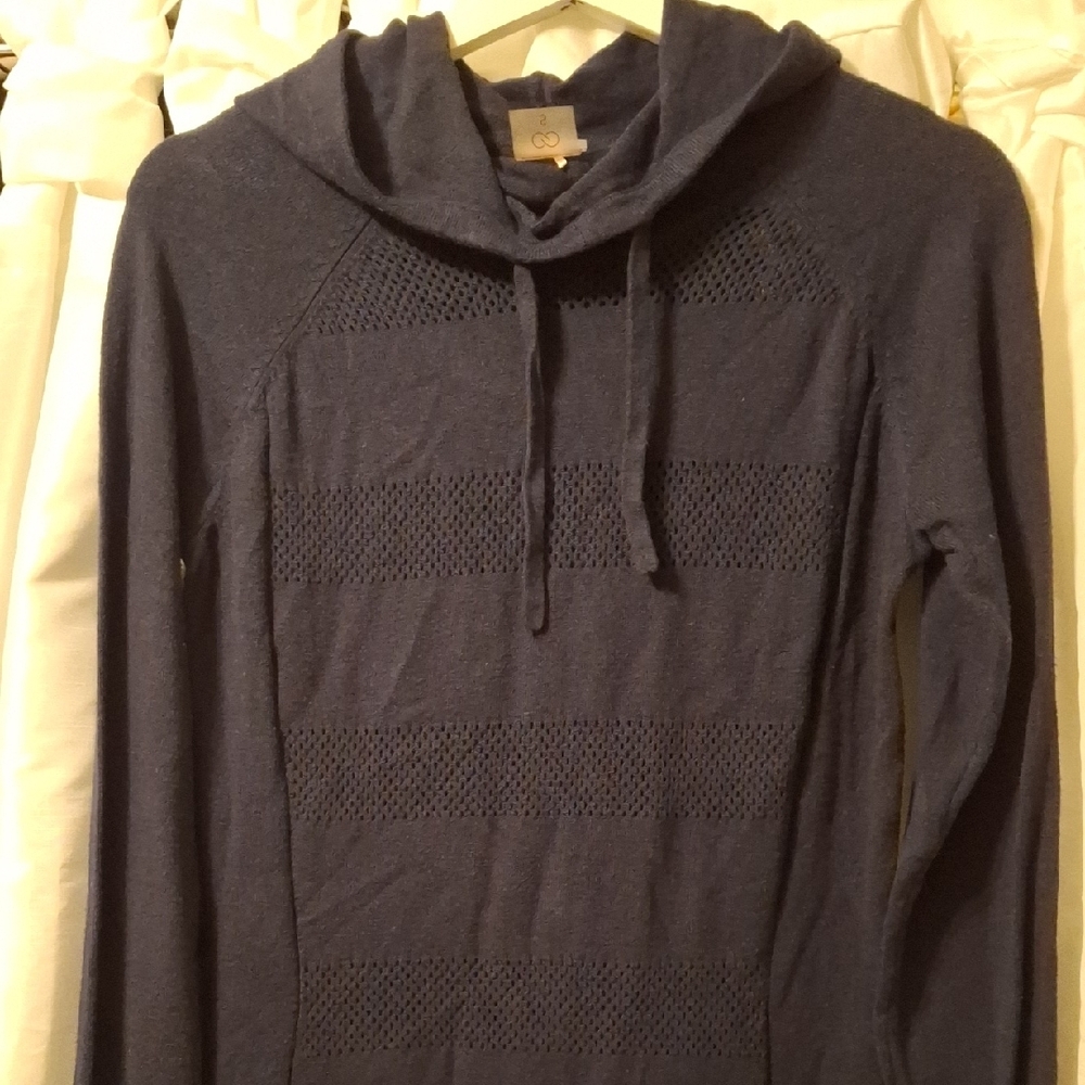 CALIA by Carrie Underwood Dark Blue Hooded Sweater S - Picture 3 of 11